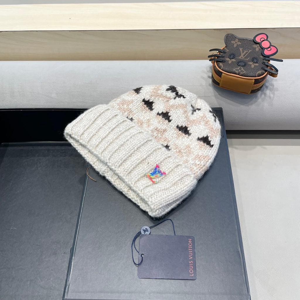 LOUIS VUITTON WINDPROOF WOOLEN HAT COLORFUL 406925