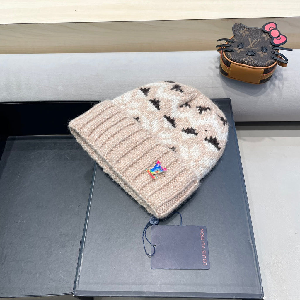 LOUIS VUITTON WINDPROOF WOOLEN HAT COLORFUL 406927