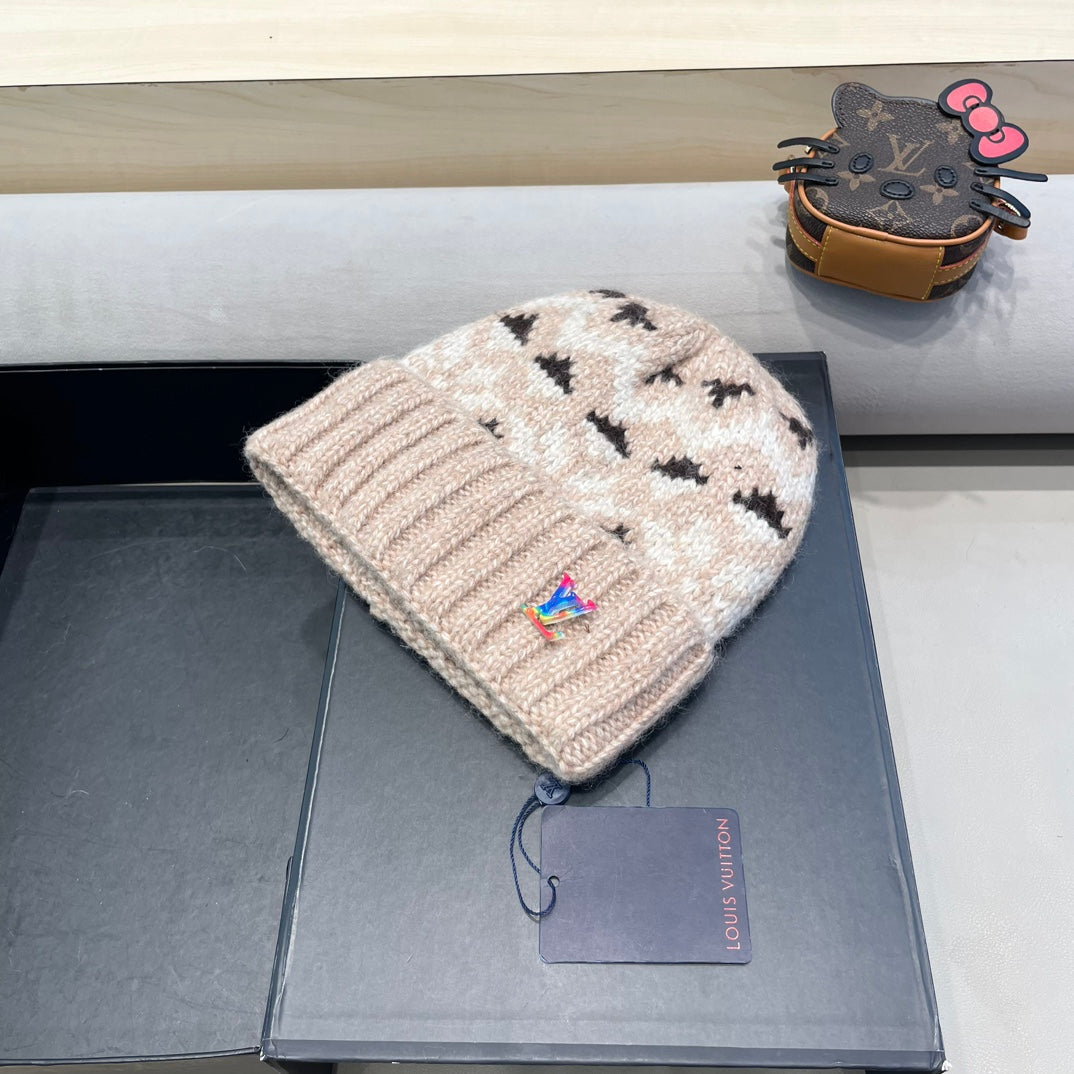 LOUIS VUITTON WINDPROOF WOOLEN HAT COLORFUL 406927