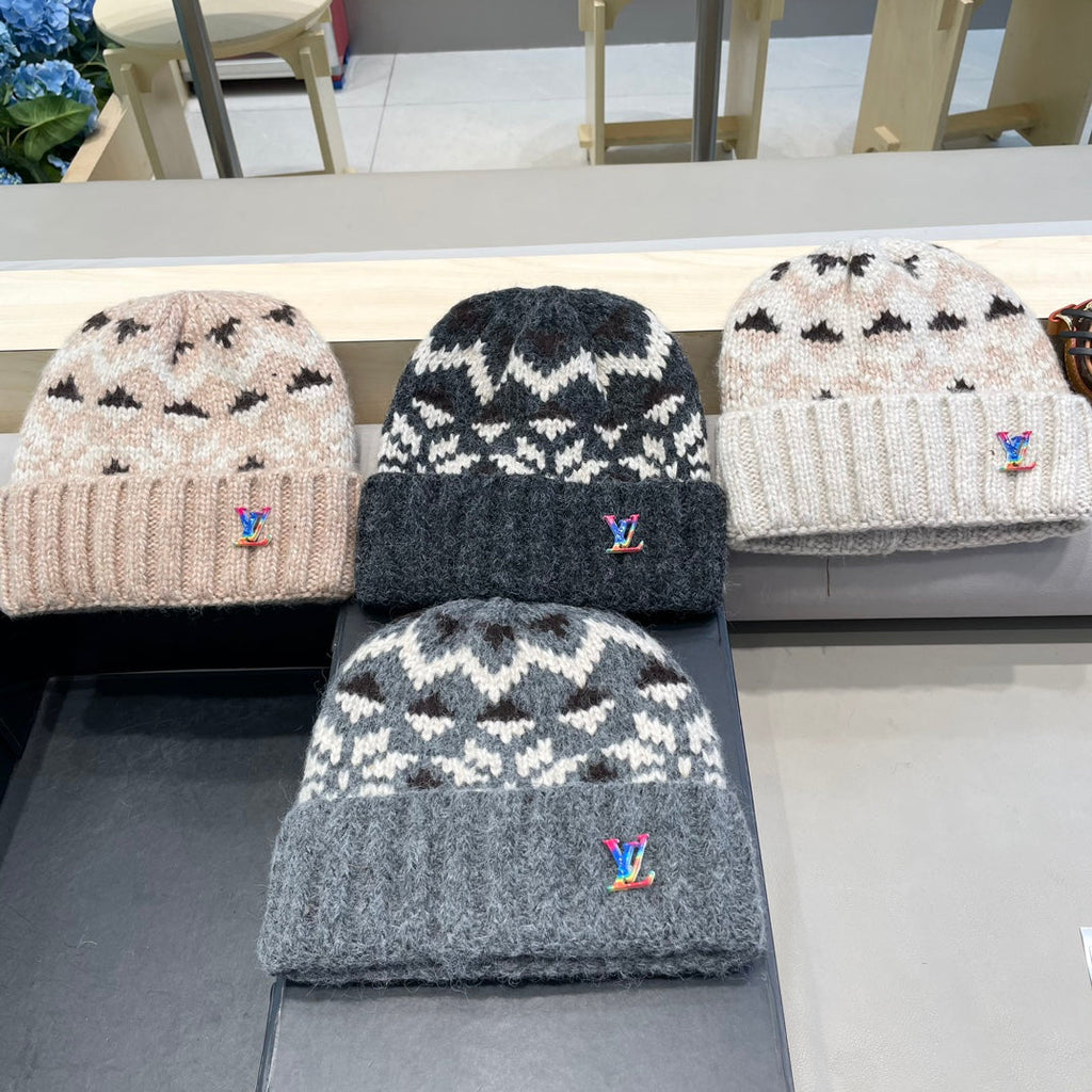 LOUIS VUITTON WINDPROOF WOOLEN HAT COLORFUL 406926