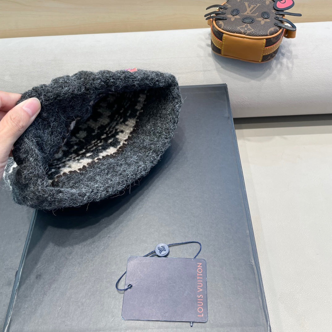 LOUIS VUITTON WINDPROOF WOOLEN HAT COLORFUL 406926