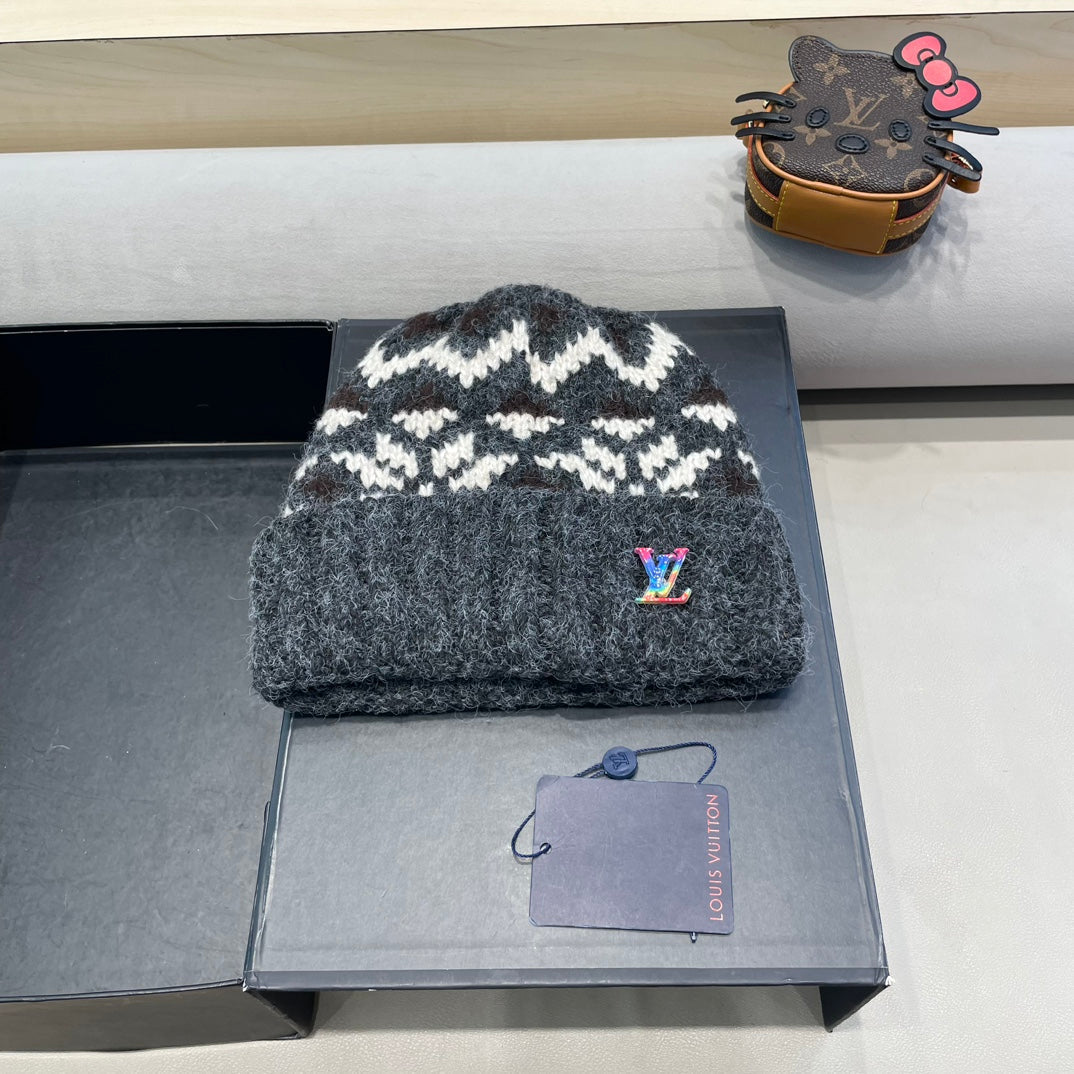 LOUIS VUITTON WINDPROOF WOOLEN HAT COLORFUL 406926