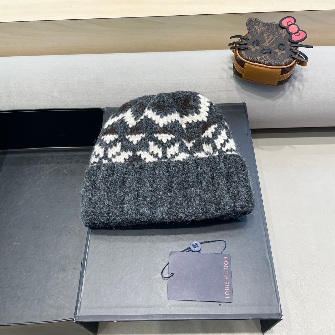 LOUIS VUITTON WINDPROOF WOOLEN HAT COLORFUL 406926