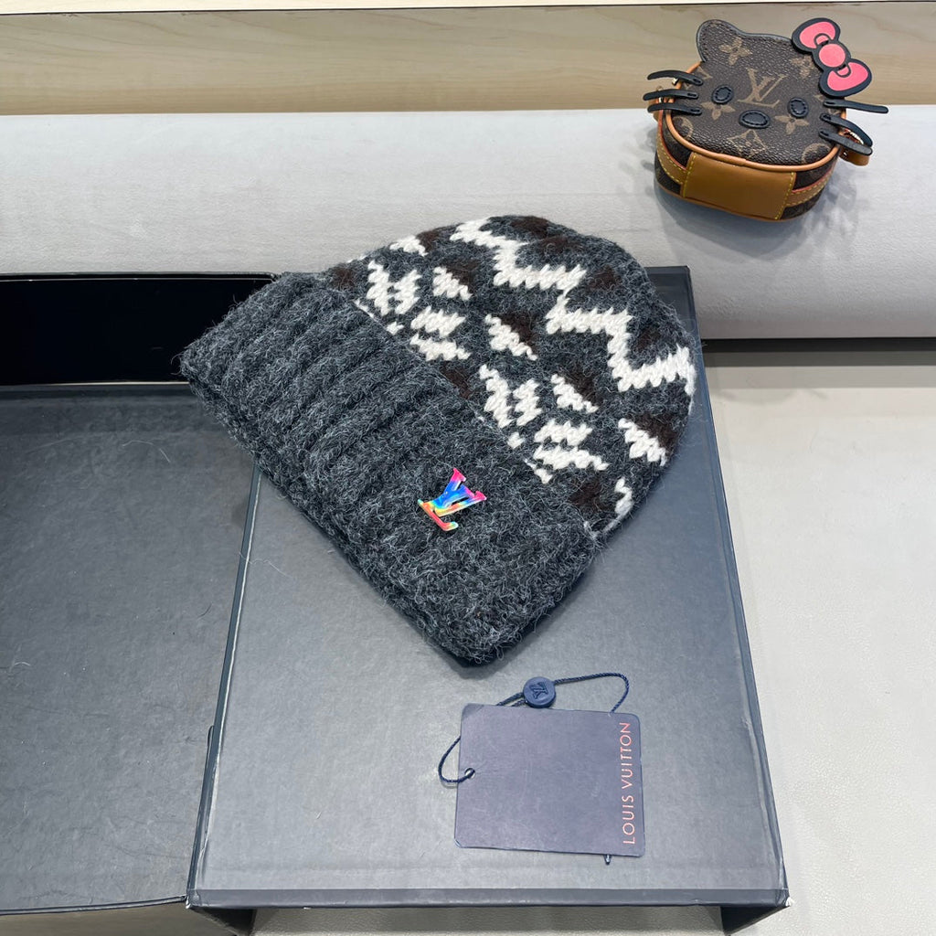 LOUIS VUITTON WINDPROOF WOOLEN HAT COLORFUL 406926