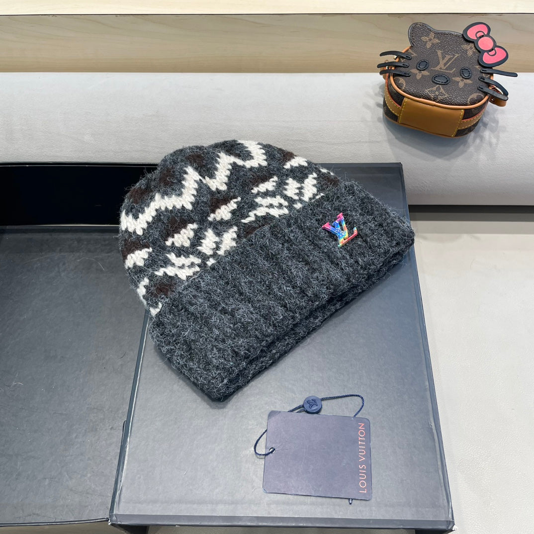 LOUIS VUITTON WINDPROOF WOOLEN HAT COLORFUL 406926