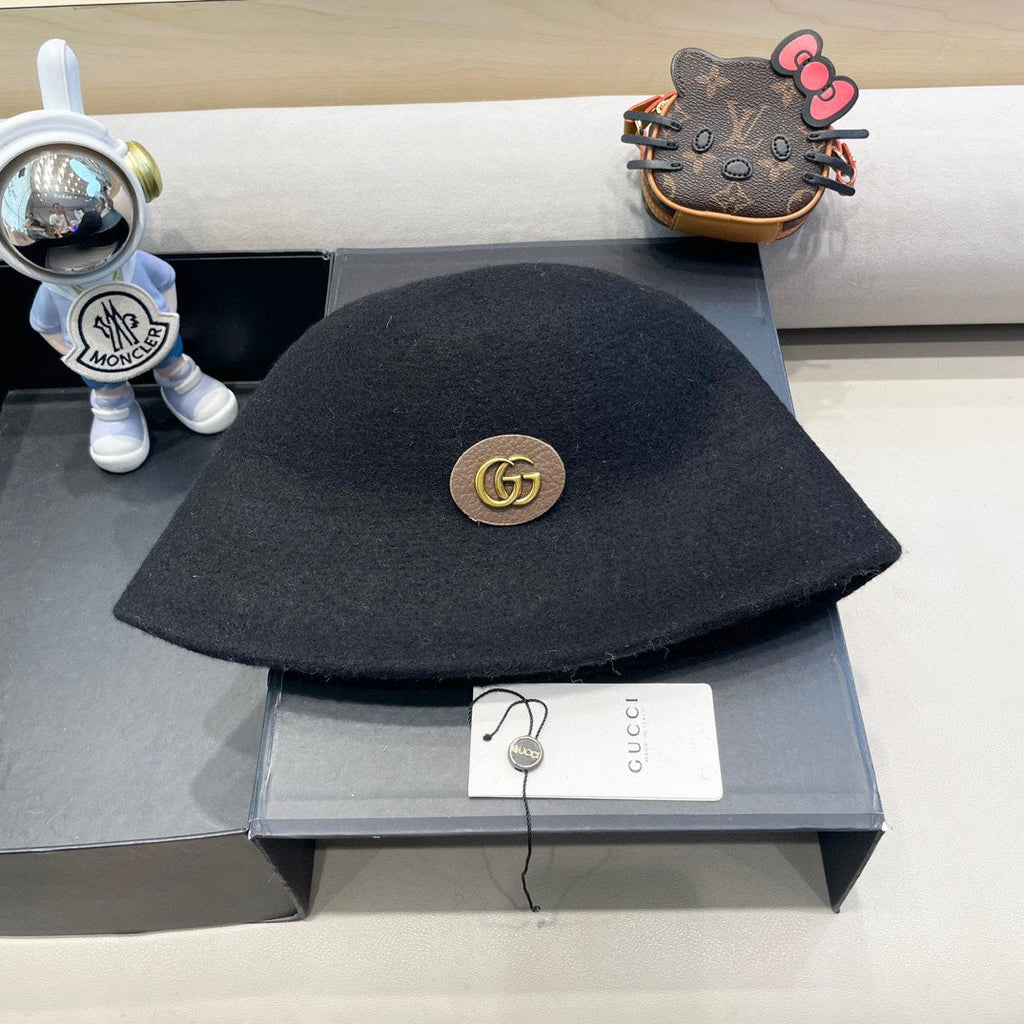 GUCCI BLACK BUCKET HAT 411347