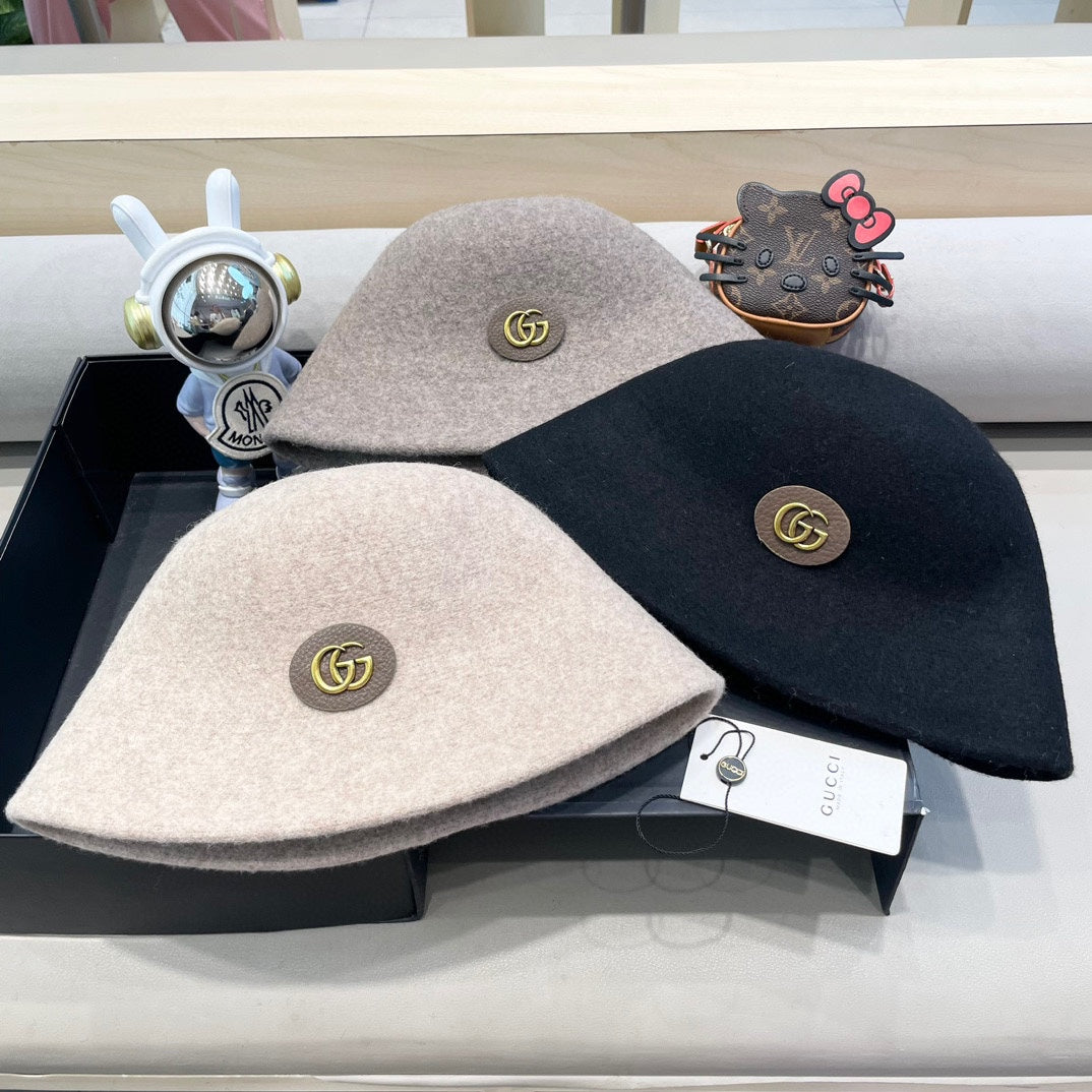 GUCCI BLACK BUCKET HAT 411347