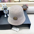 GUCCI KHAKI BROWN BUCKET HAT 411348