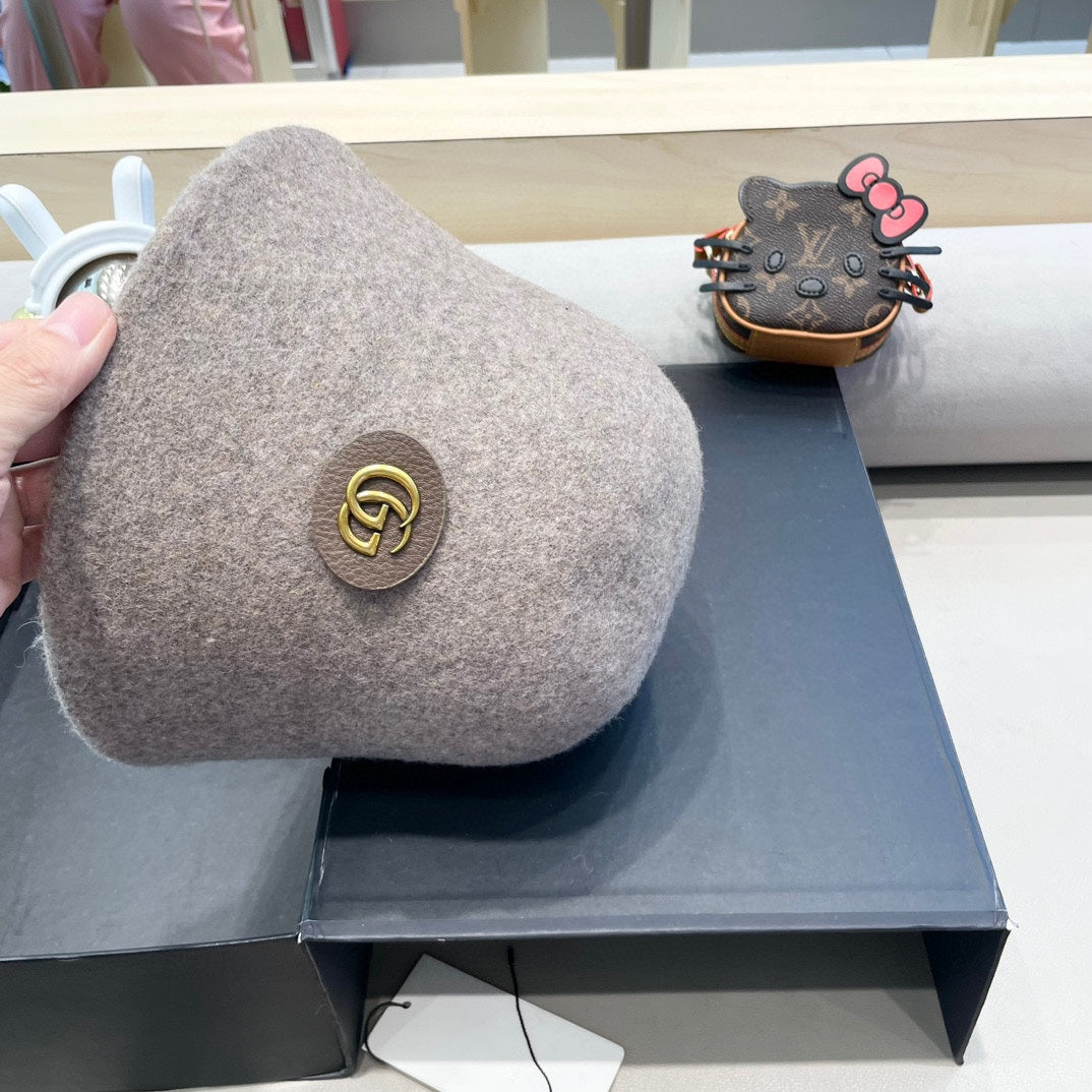 GUCCI KHAKI BROWN BUCKET HAT 411348