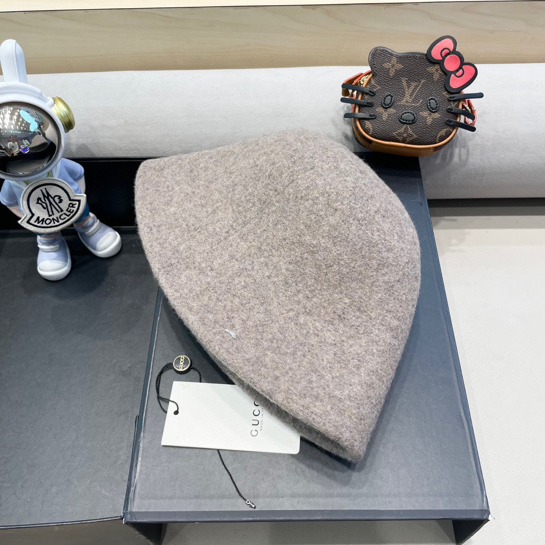 GUCCI KHAKI BROWN BUCKET HAT 411348
