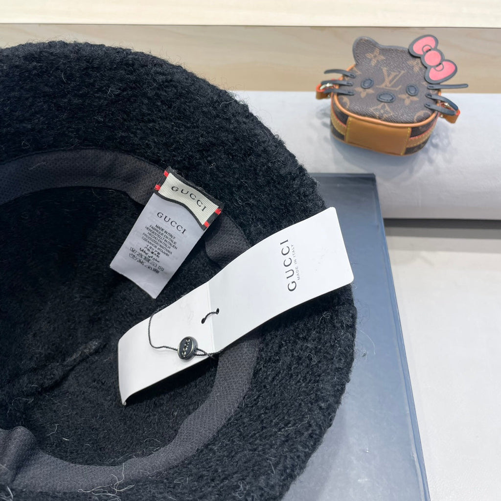 GUCCI BUCKET HAT BLACK 418095