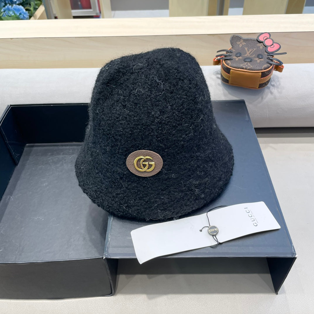 GUCCI BUCKET HAT BLACK 418095