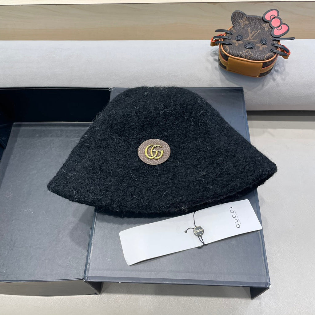 GUCCI BUCKET HAT BLACK 418095