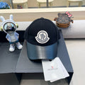 CHANEL WOOL-TWEED AND LEATHER BASEBALL CAP BLACK 428237
