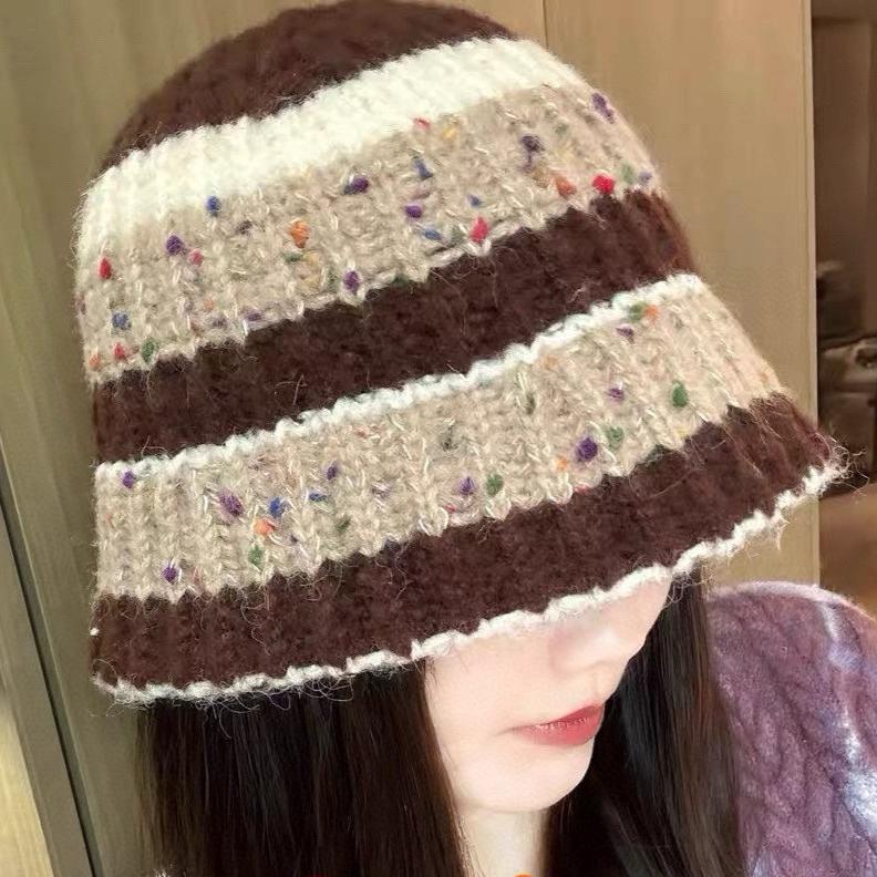 GUCCI STRIPED KNITTED BUCKET HAT COLORFUL 428102