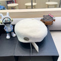 GUCCI BERET HAT IN WHITE WOOL 430079