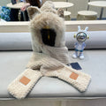 LOUIS VUITTON BEANIE HAT IN COSMIC LATTE BEIGE WOOL AND LAMB FUR 435073