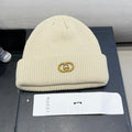GUCCI BEANIE HAT IN BISQUE BEIGE WOOL 433461