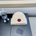 LOUIS VUITTON BEANIE HAT IN BEIGE WOOL AND RABBIT FUR 433474