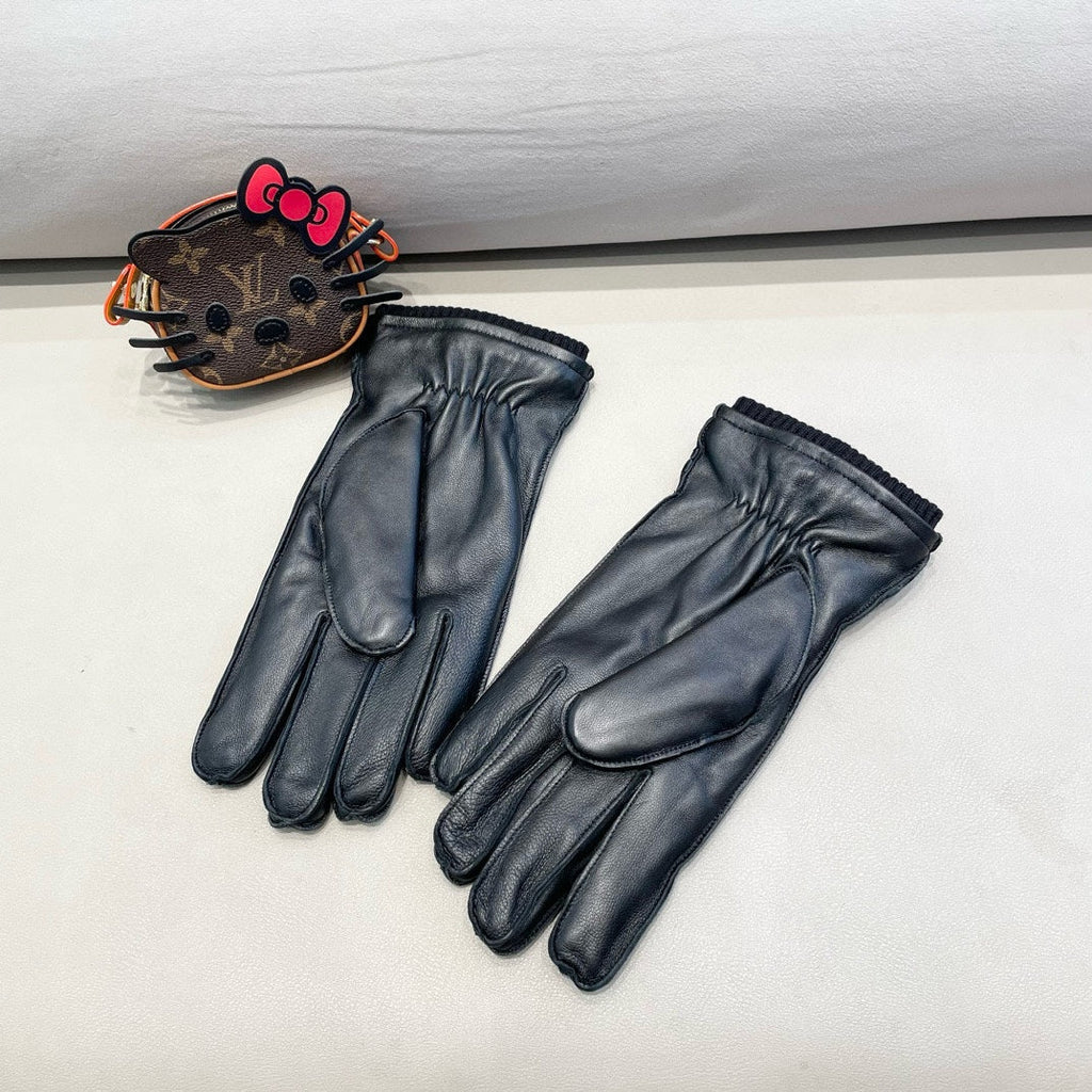 GUCCI GLOVES IN BLACK LAMBSKIN 444432