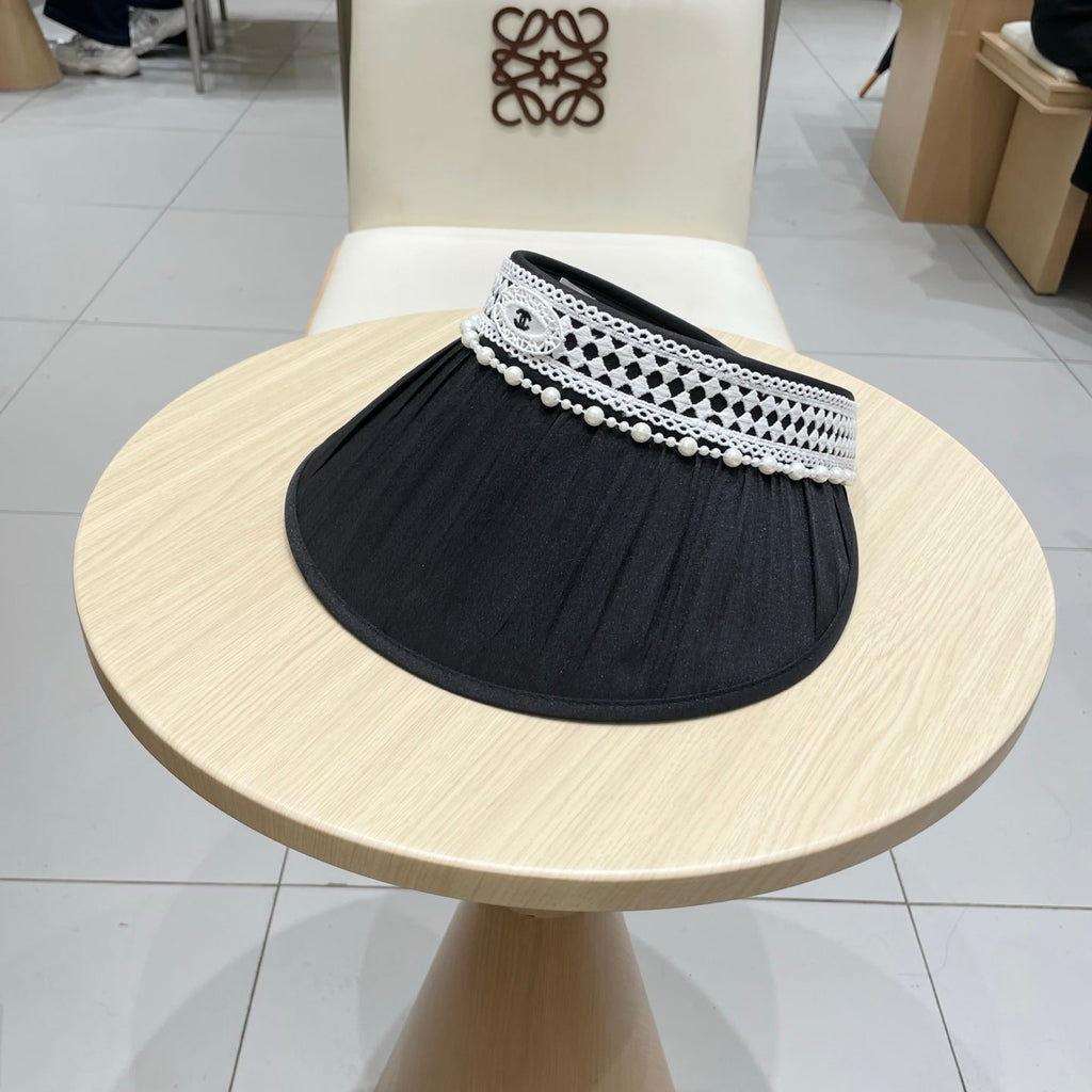 CHANEL SUN HAT MODEM BLACK 674080