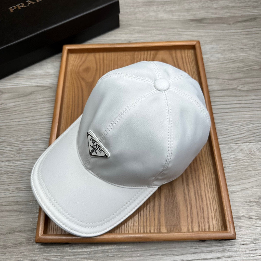 PRADA BASEBALL HAT IN WHITE RE-NYLON 214511