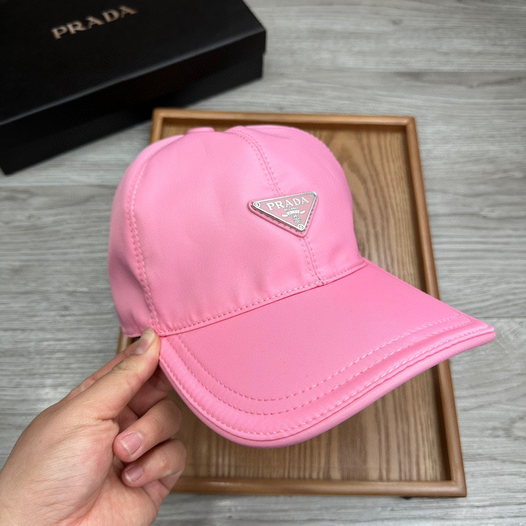 PRADA BASEBALL HAT IN HOT PINK RE-NYLON 214513