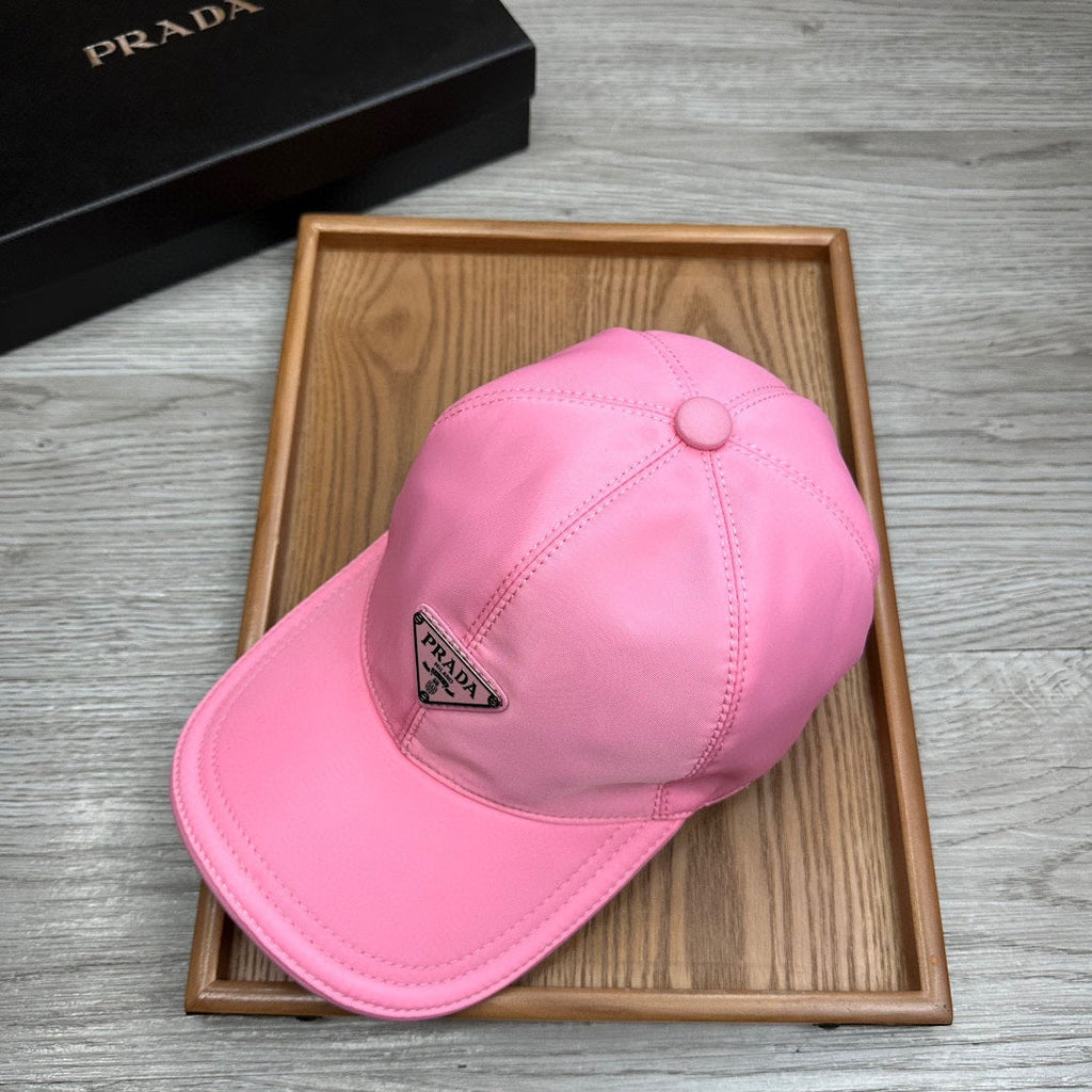 PRADA BASEBALL HAT IN HOT PINK RE-NYLON 214513