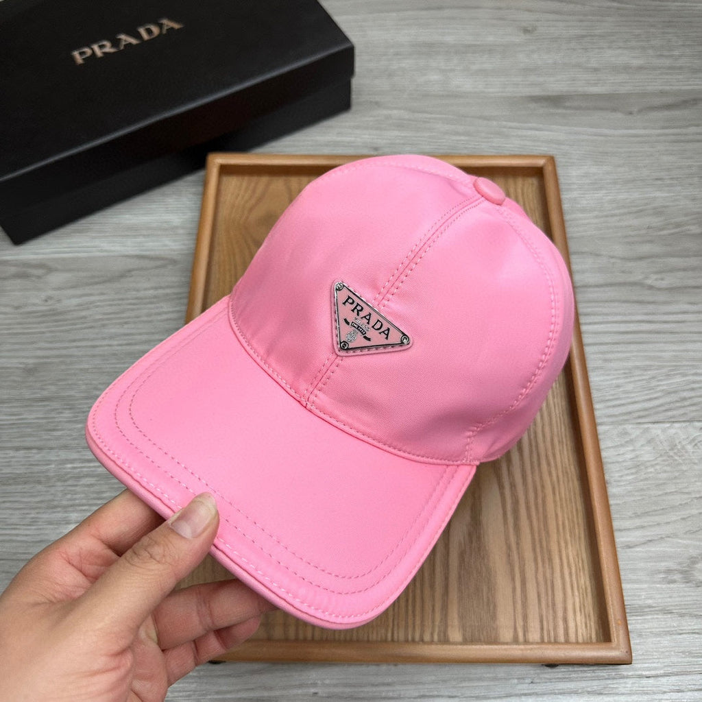 PRADA BASEBALL HAT IN HOT PINK RE-NYLON 214513