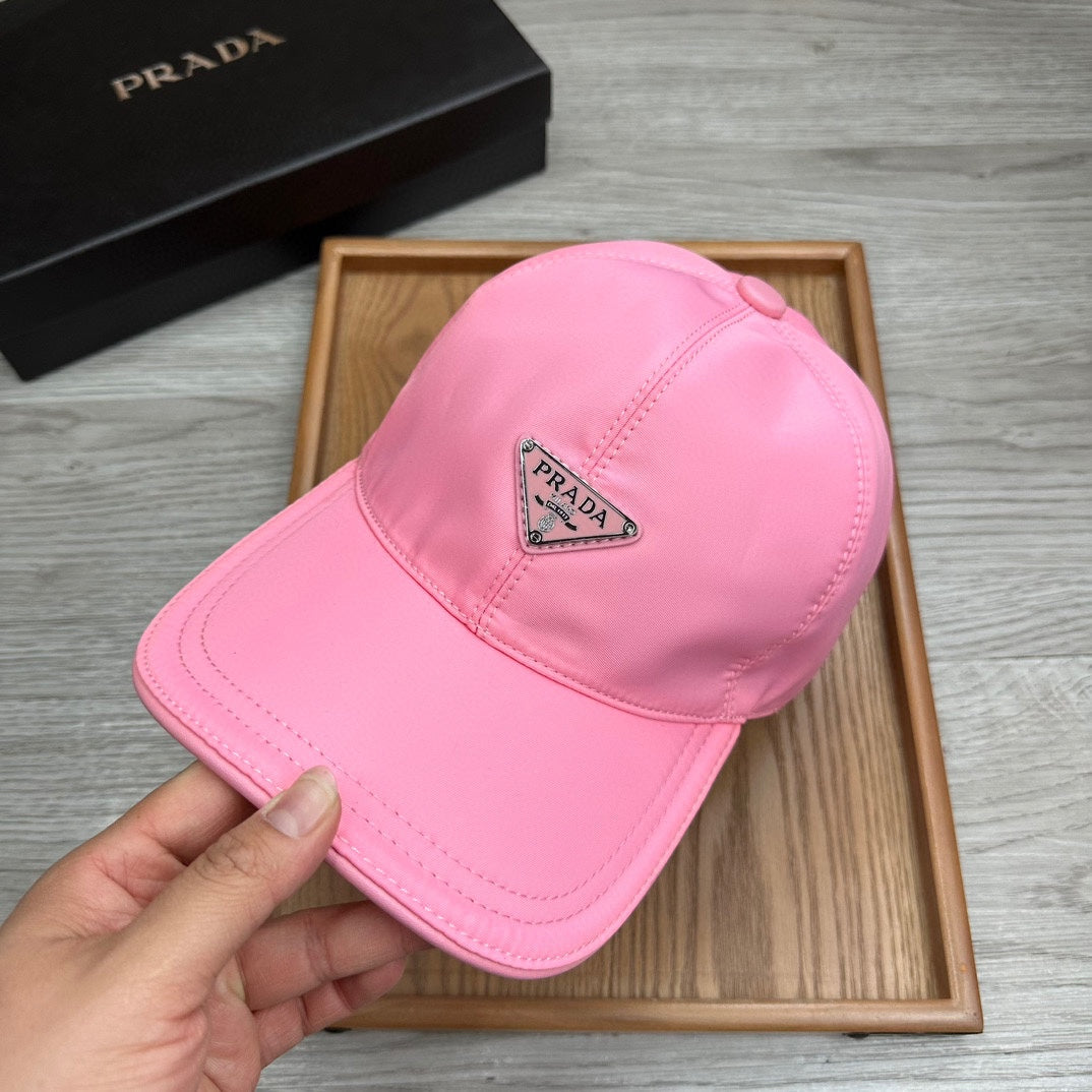 PRADA BASEBALL HAT IN HOT PINK RE-NYLON 214513