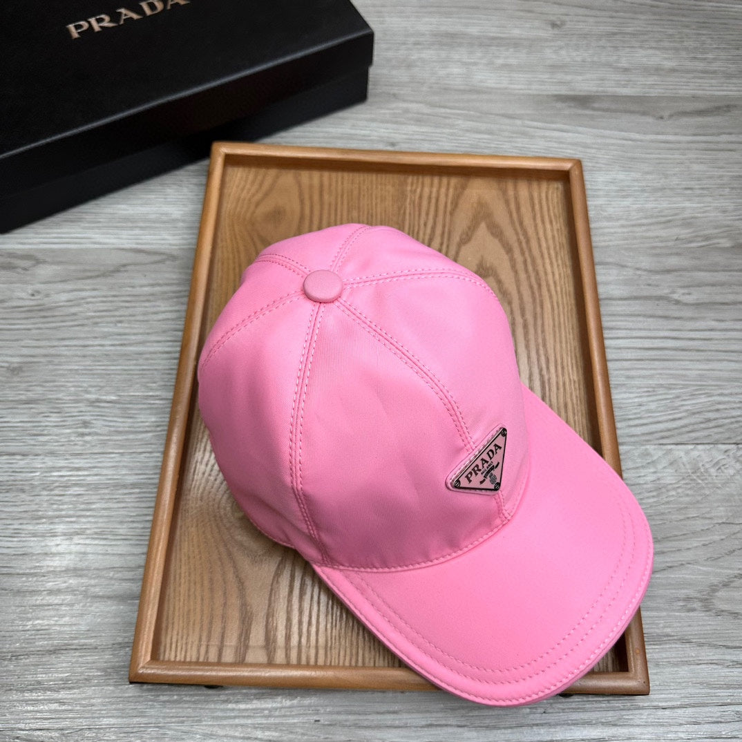 PRADA BASEBALL HAT IN HOT PINK RE-NYLON 214513