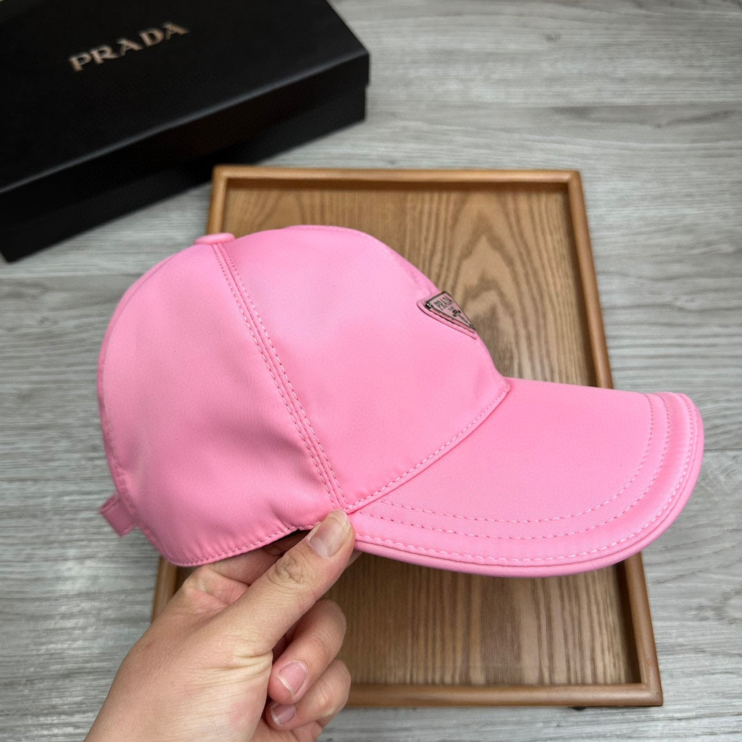 PRADA BASEBALL HAT IN HOT PINK RE-NYLON 214513