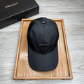 PRADA BASEBALL HAT IN BLACK RE-NYLON 214514