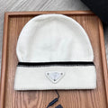 PRADA BEANIE HAT IN WHITE WOOL 349649