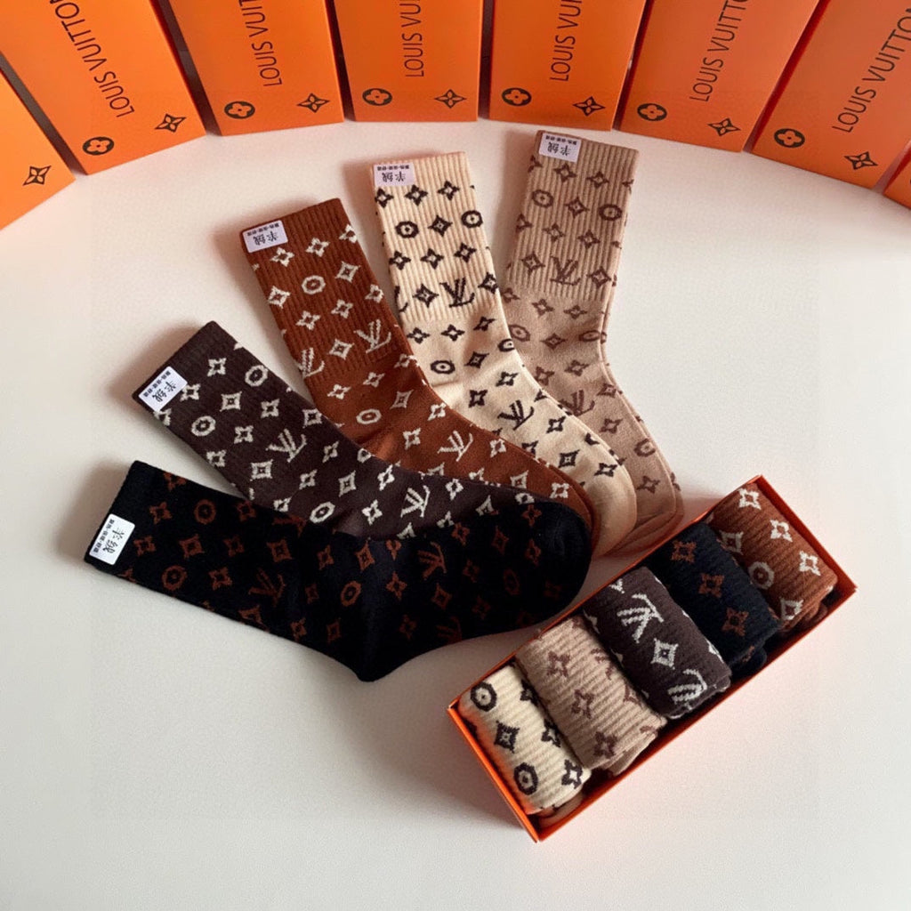 LOUIS VUITTON CREW SOCKS 192005 (1 BOX)