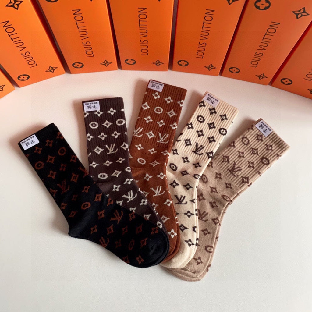 LOUIS VUITTON CREW SOCKS 192005 (1 BOX)