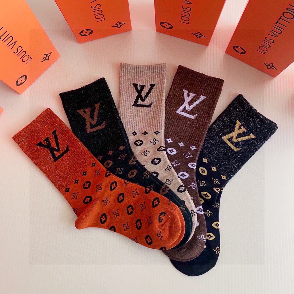 LOUIS VUITTON CREW SOCKS 192015 (1 BOX)