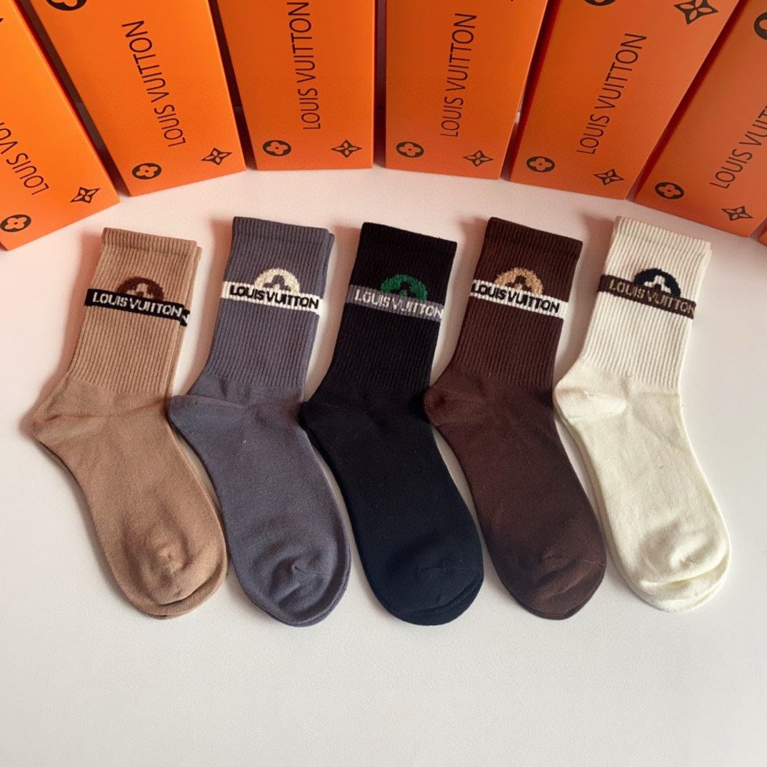 LOUIS VUITTON CREW SOCKS 194085 (1 BOX)