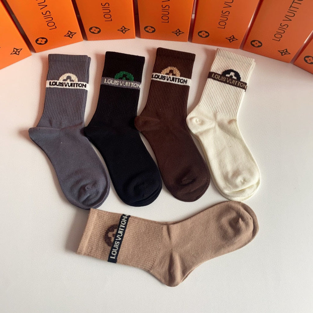LOUIS VUITTON CREW SOCKS 194085 (1 BOX)