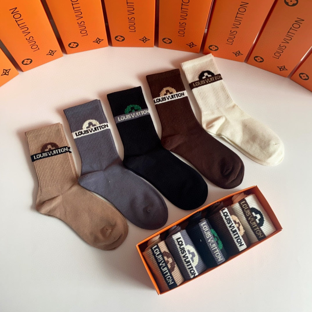 LOUIS VUITTON CREW SOCKS 194085 (1 BOX)