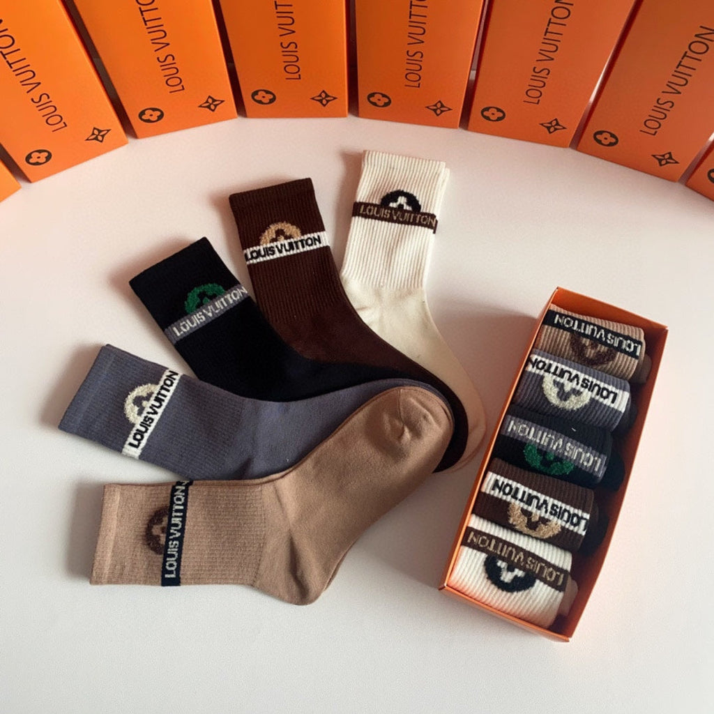 LOUIS VUITTON CREW SOCKS 194085 (1 BOX)