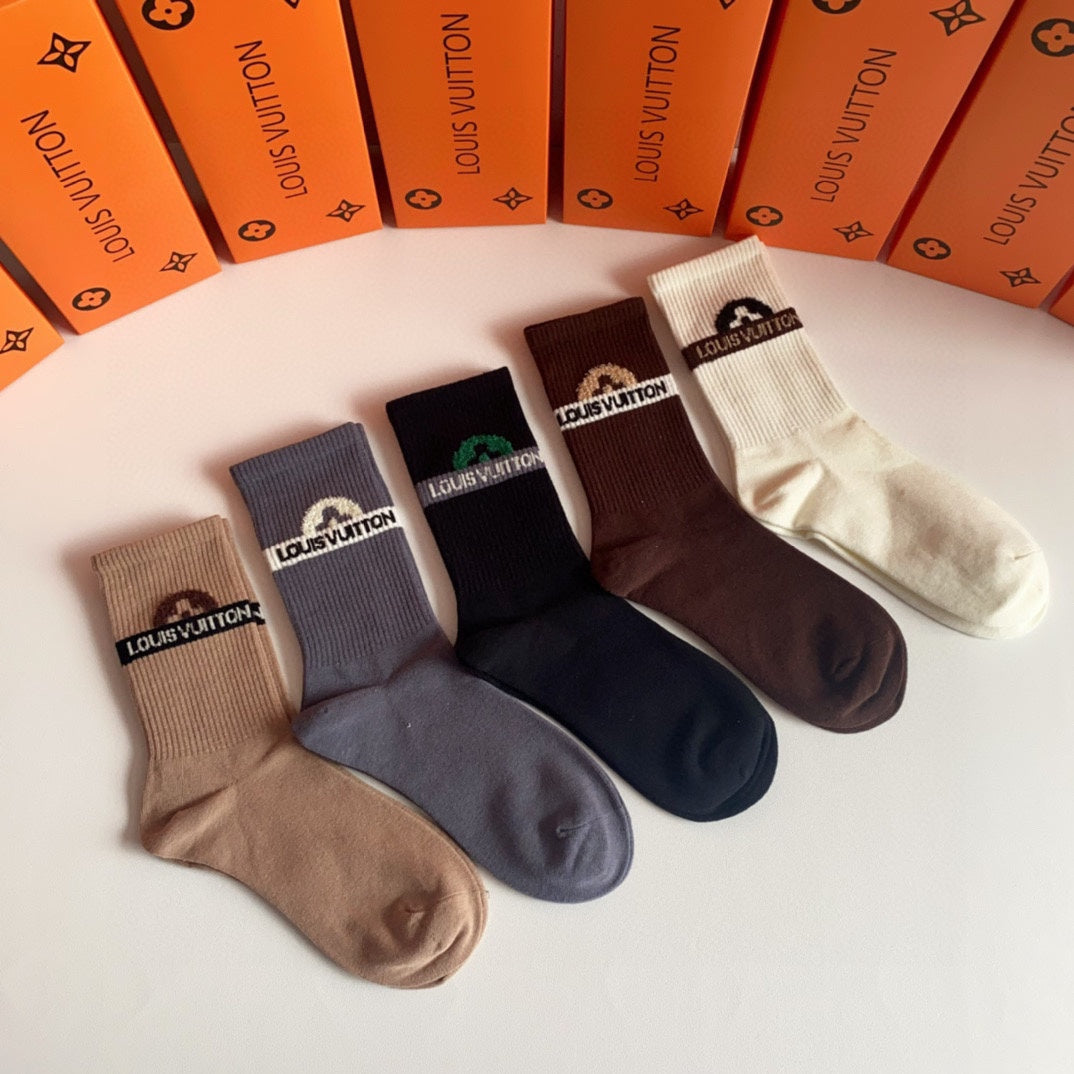 LOUIS VUITTON CREW SOCKS 194085 (1 BOX)