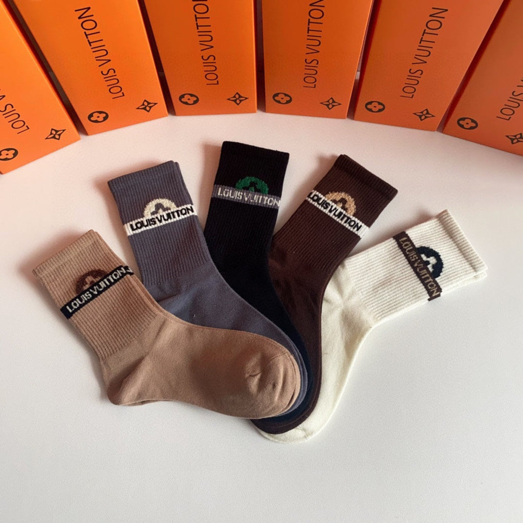 LOUIS VUITTON CREW SOCKS 194085 (1 BOX)