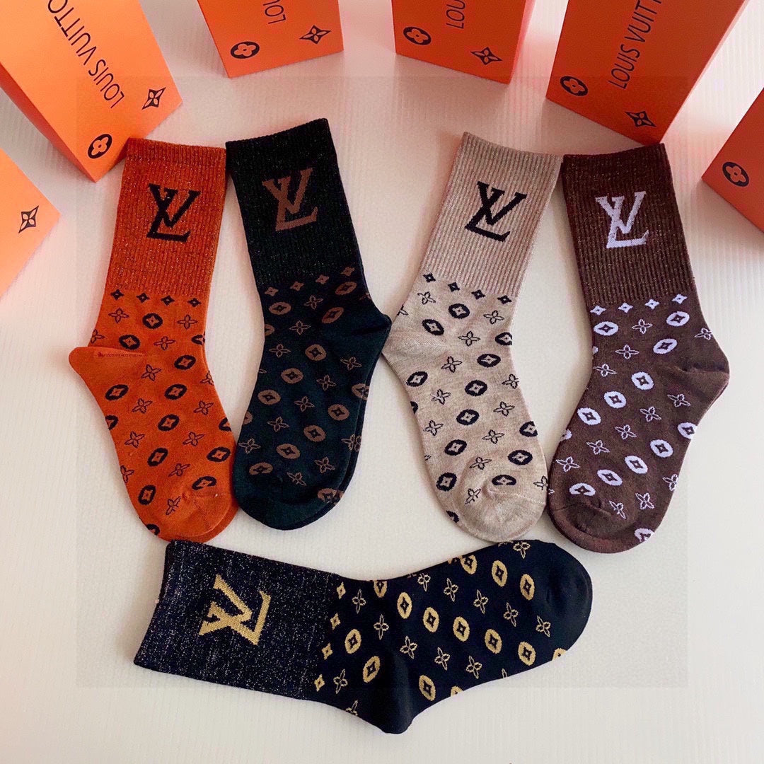 LOUIS VUITTON CREW SOCKS 140816 (1 BOX)