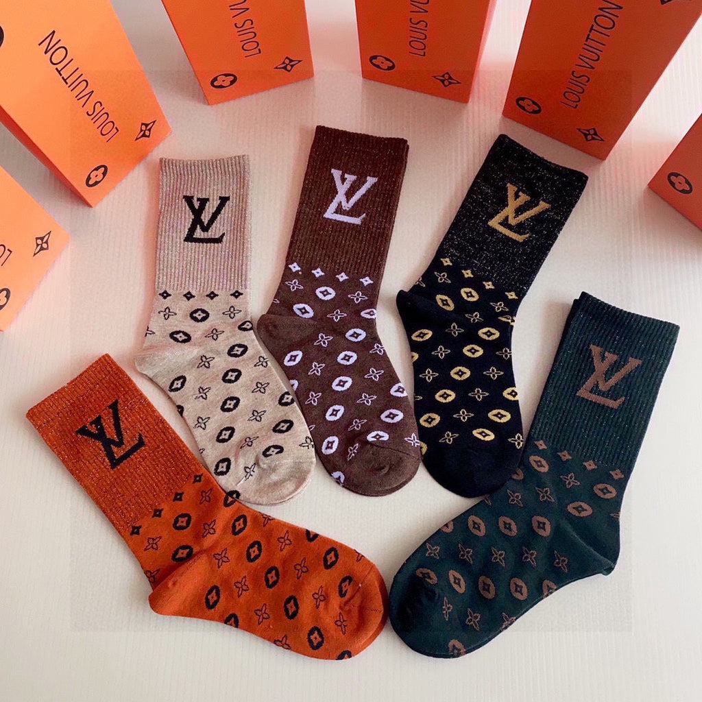 LOUIS VUITTON CREW SOCKS 140816 (1 BOX)