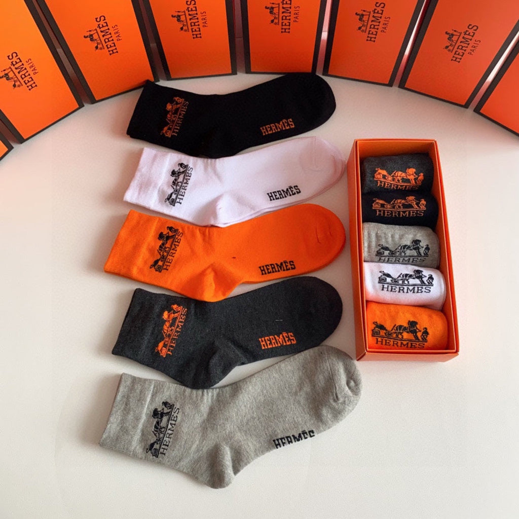 HERMES LOW-CUT SOCKS 274599 (1 BOX)
