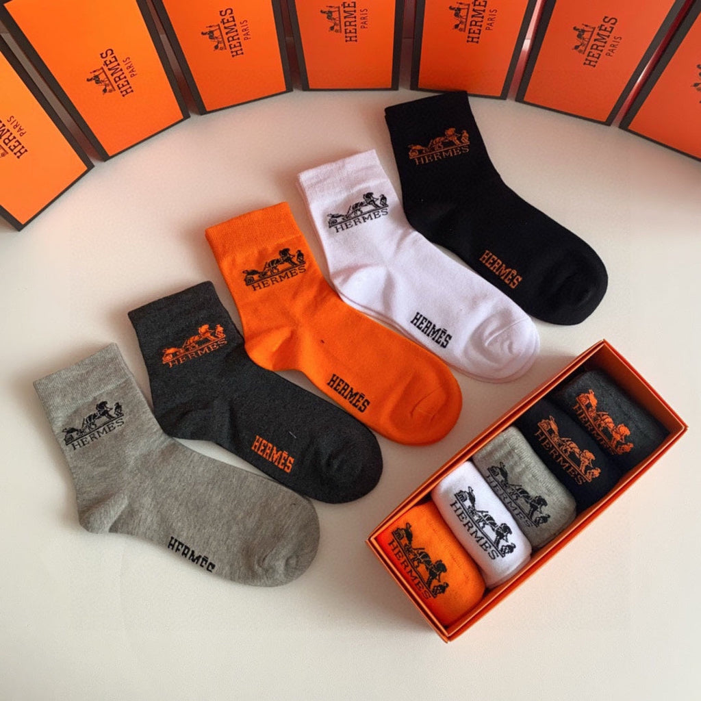 HERMES LOW-CUT SOCKS 274599 (1 BOX)