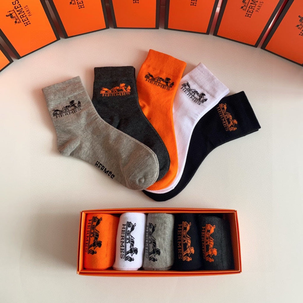 HERMES LOW-CUT SOCKS 274599 (1 BOX)