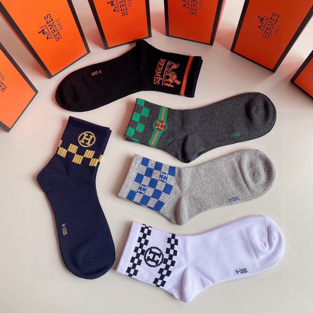 HERMES LOW-CUT SOCKS 284410 (1 BOX)
