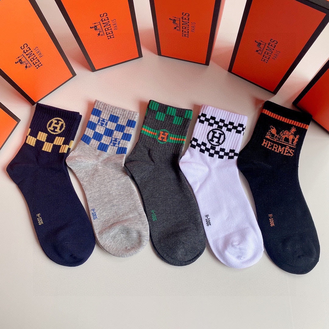 HERMES LOW-CUT SOCKS 284410 (1 BOX)